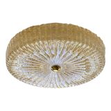 Venetian Gold "Graniglia" Murano Glass Flush Mount