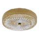 Venetian Gold "Graniglia" Murano Glass Flush Mount