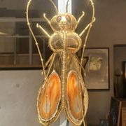 Henri Fernandez - Pair of Sauterelles model lamps or wall lights