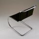 MR chair in leather by Ludwig mies Van der Rohe