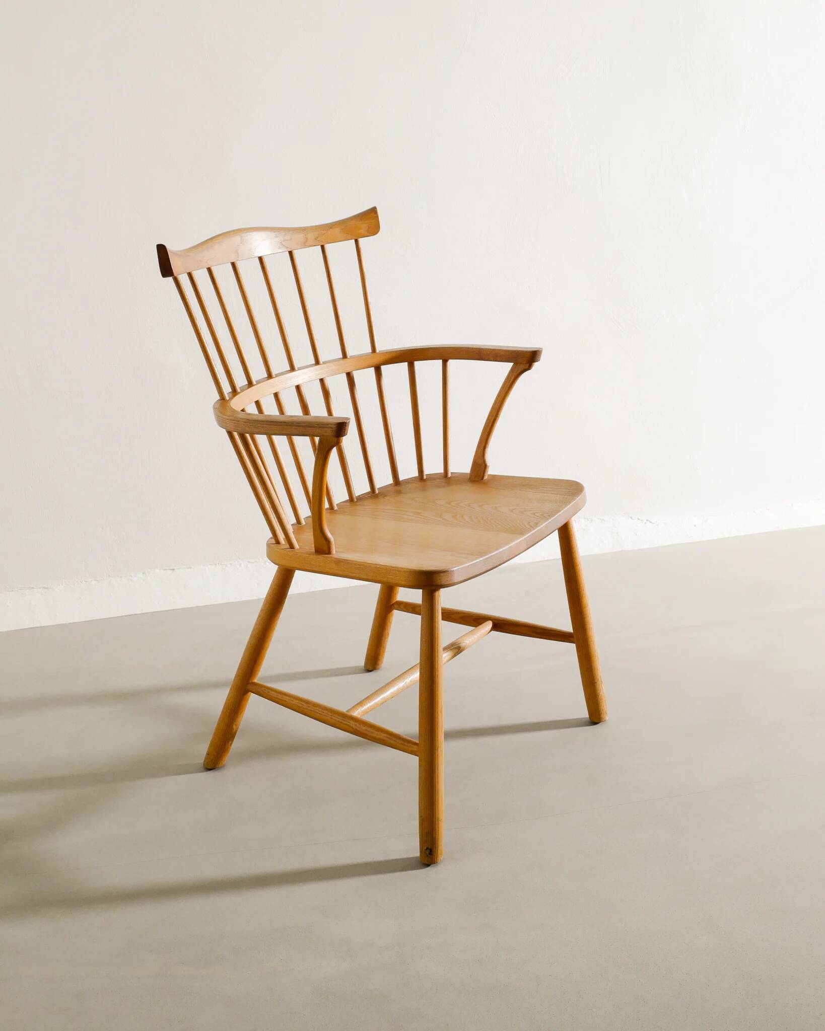 Danish Mid Century Wooden "3250" Windsor Chair by Børge Mogensen, 1960s