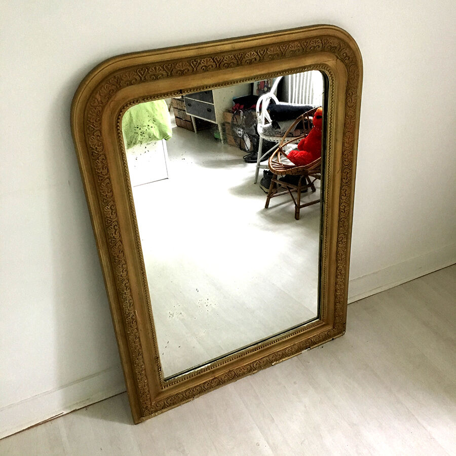 Louis XVI style mirror nineteenth 105x77cm