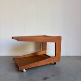 Vintage Danish bar trolley in teak