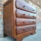 Art Deco commode, vintage antique piece with marble top.