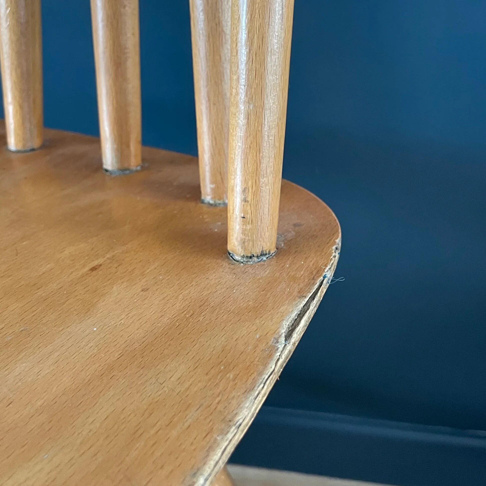 Chaise scandinave à barreaux 1950