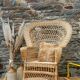 Fauteuil Emmanuelle en rotin vintage 1970