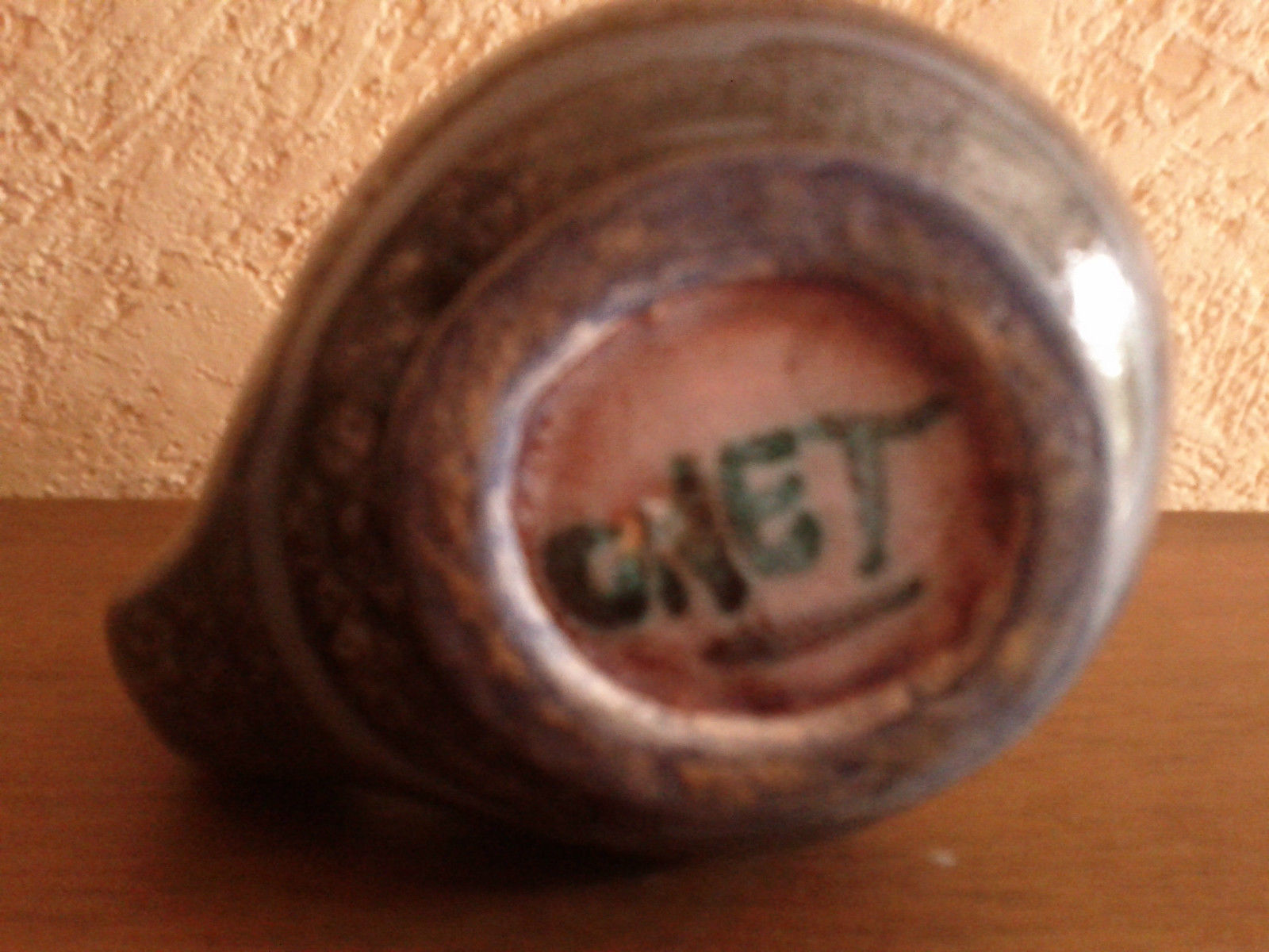 Pitcher ceramic signed Onet