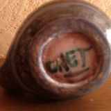 Pitcher ceramic signed Onet