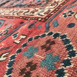Tapis ancien Beshir afghan fait main 197x396 cm