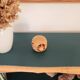 Renovated green cedar wood bookshelf