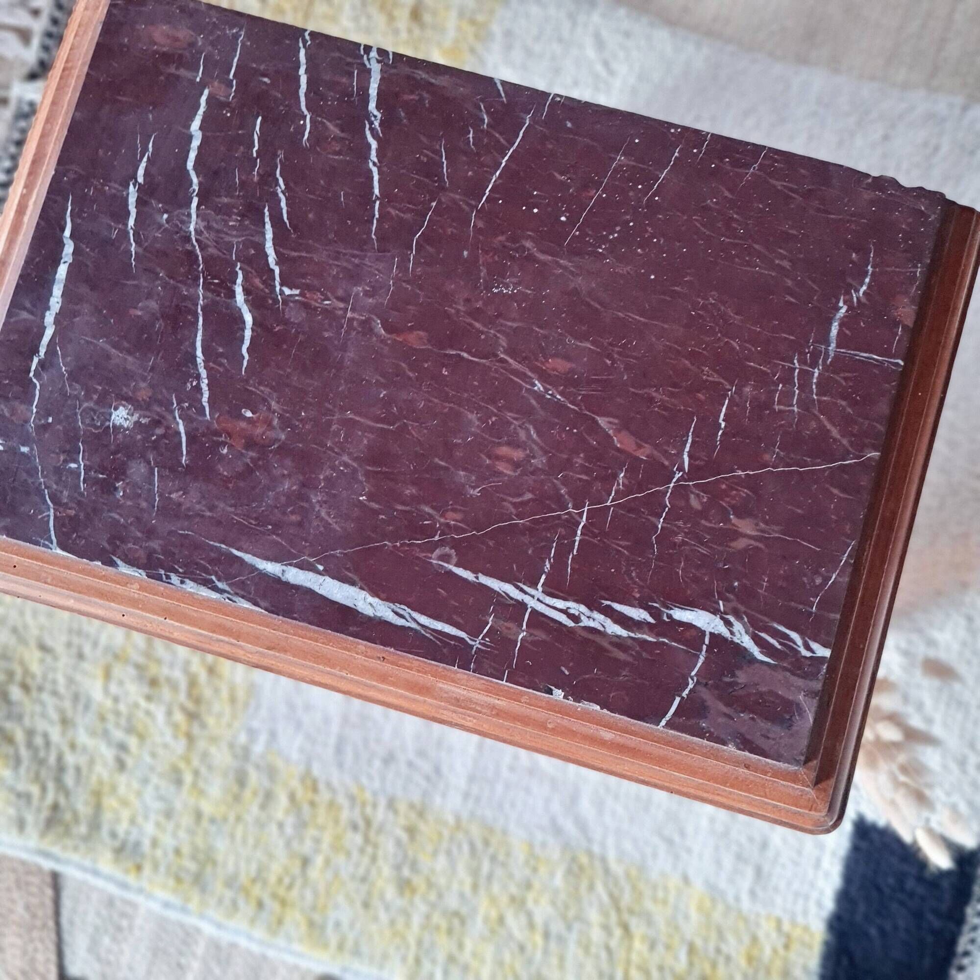 Bedside table - Art Deco wooden side table