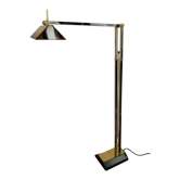 Golden Deknudt floor lamp from the 70s