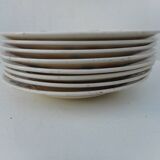 Set of 8 flat earthenware plates