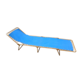 Transat Lafuma Chantazur in blue canvas, vintage 60/70