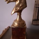 1980s horse head table lamp