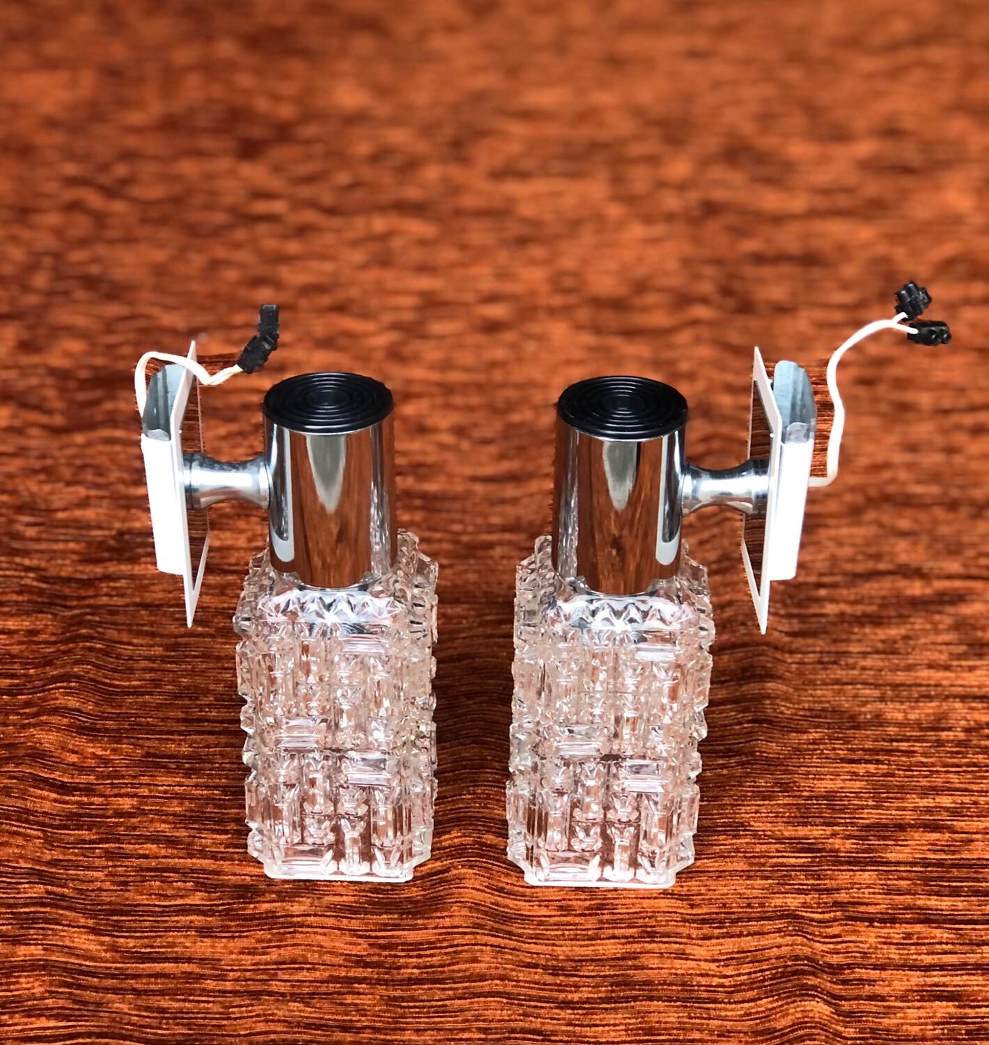 Pair of Targetti wall lights, 1970