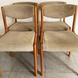Set of 4 vintage baumann chairs from the 50s