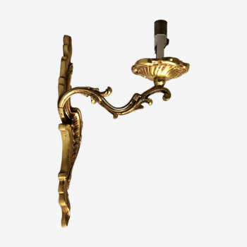 Art Deco brass wall lamp