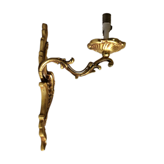 Art Deco brass wall lamp