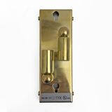 Pair of Modern Murano Glass Transparent and Brass Sconces, Italy