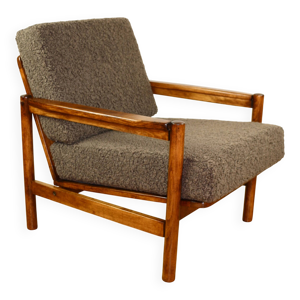 Fauteuil en bois conçu - chocolat