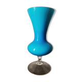 Blue opaline vase