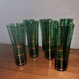 7 new 1950s orangeade glasses
