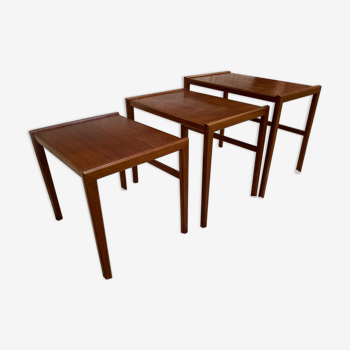 Scandinavian teak pull-out tables