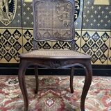 Set of 6 Louis XV style caned chairs in oak