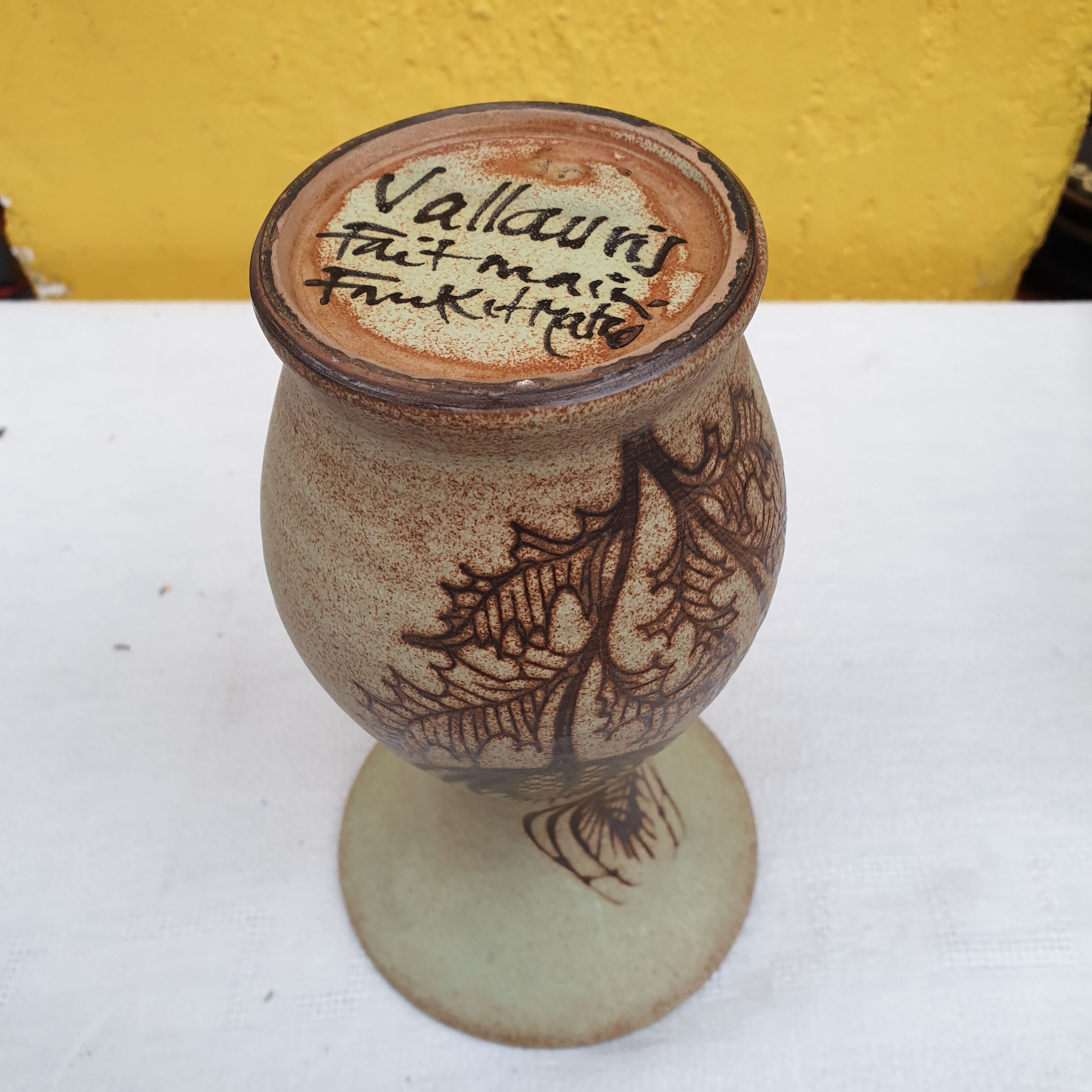 Ceramic vase Vallauris Fonck and Mateo