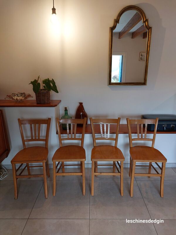 4 chaises bistrot Luterma