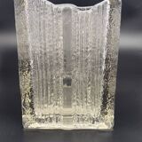 Walther for Heiner Düsterhaus- Transparent glass vase from the 70s