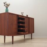 Teak highboard, Danish design, 1960s, production: Omann Jun