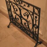 fireproof fireplace wrought iron