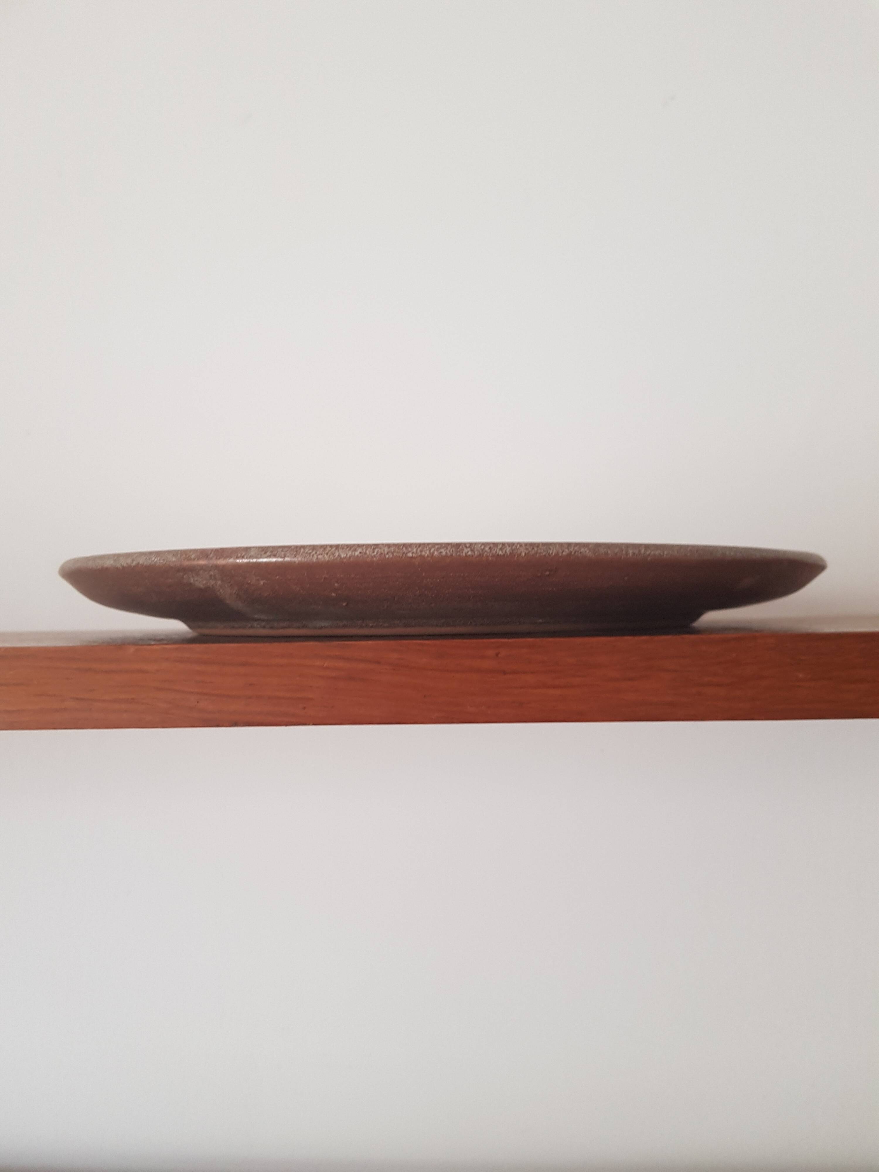 Vintage stoneware plate