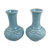 Blue porcelain vases