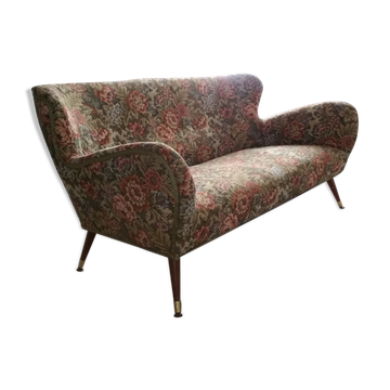 Organic couch 50s/60s design low Italian vintage