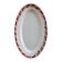 Old Ravier Céranord model Monty – Earthenware with geometric burgundy decoration