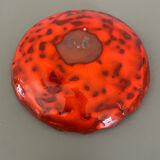 Ceramic, orange catchall, glazed terracotta