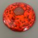 Ceramic, orange catchall, glazed terracotta