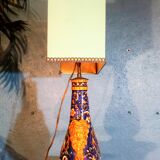 19th century Gien ceramic lamp