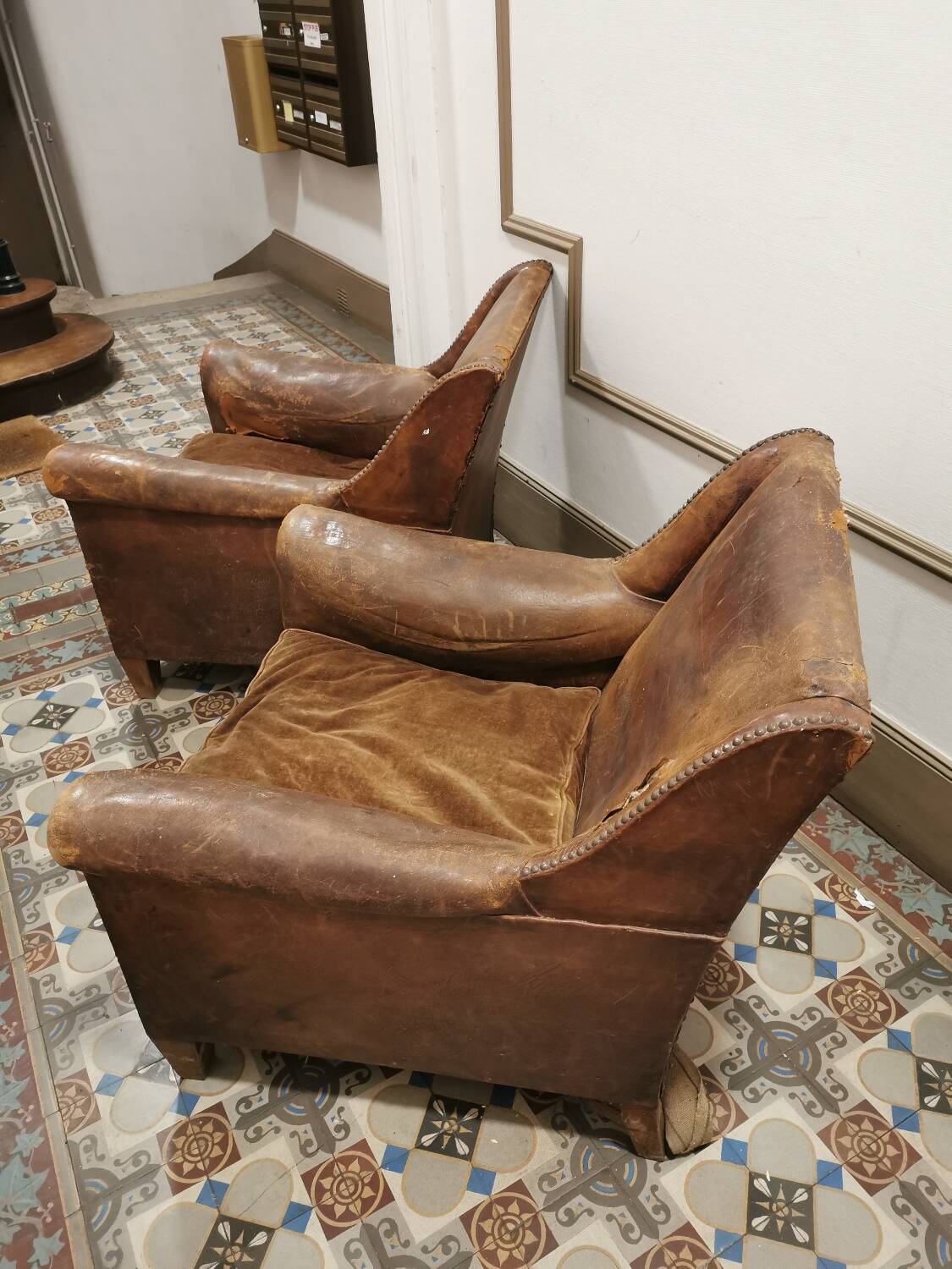 Vintage club chairs