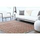 Tapis couloir vintage turc Oushak fait main en laine et coton gris 169x248 cm des années 1970