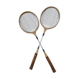 Vintage badminton rackets