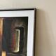 Large framed lithograph under glass by Pierre Soulages, Gandur Foundation.