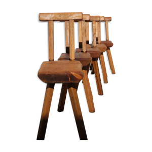 Set de 5 chaises éditées