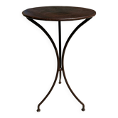 Artisanal wrought iron side table
