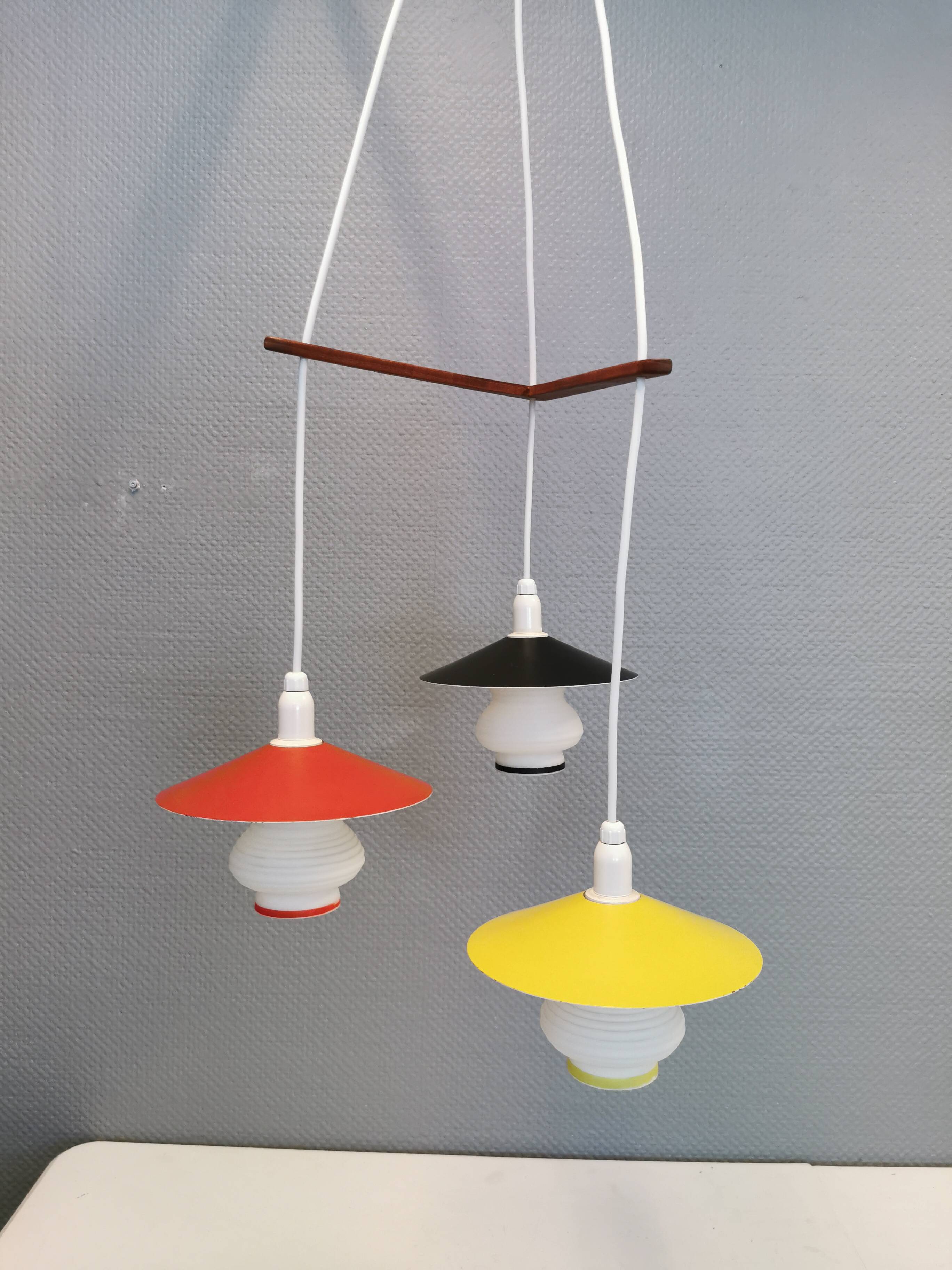 Hanging lamp from the 1950s, several places attributed to Bent Karlby.