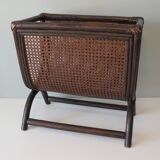 Vintage bamboo and cannage magazine holders, Italy 1960