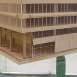 1970s Plywood and perspex Modernist Architect's Model